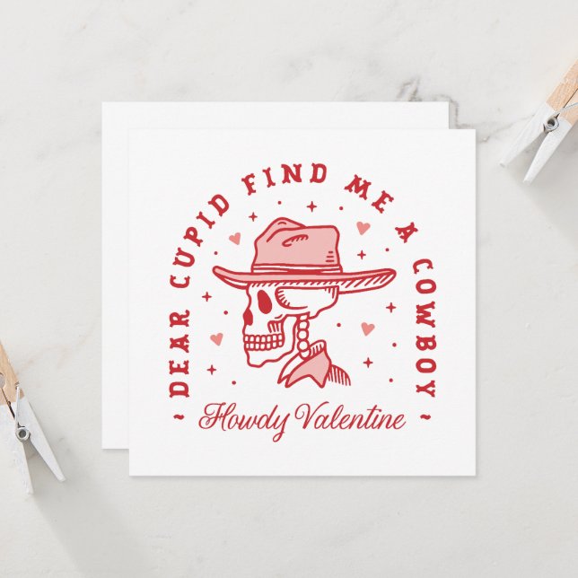 Howdy Valentine cupido me encontró galentinas de v (Anverso/Reverso In Situ)