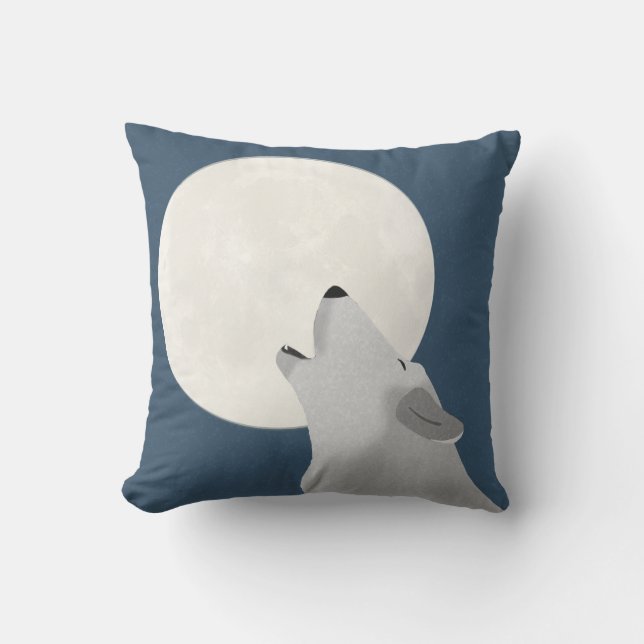 Howl At the Moon Outdoor Cojín decorativo (Anverso)