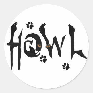 Howl Wolf Pegatina