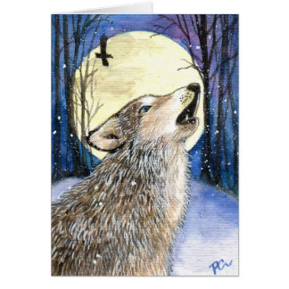 Howling - Wolf Art