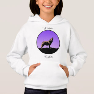 Howling Wolf at Sunset - Original Wildlife Art Ho