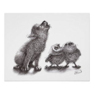 Howling Wolf se reúne con el Poster Singing Owls