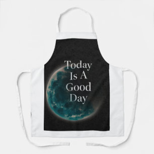 Hoy Es Un Buen Día Luna Cotización Delantal - Insp