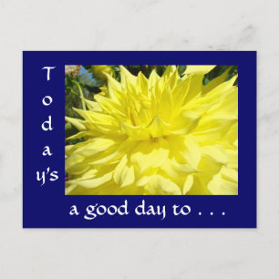 Hoy es un buen día para... tarjeta postal personal