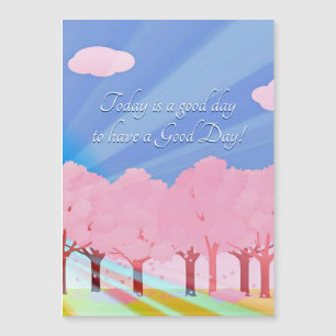 Hoy es una tarjeta magnética de buen día