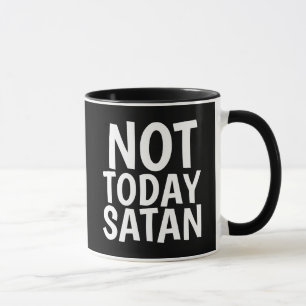 HOY NO SATÁN, tazas de café cristiano