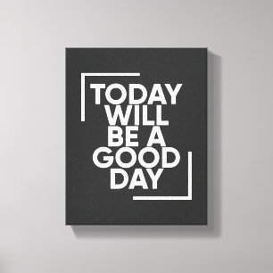 Hoy será un buen día Arte de pared positivo