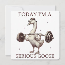 Hoy soy un ganso serio