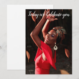 ¡Hoy te celebramos! Tarjeta de felicitación
