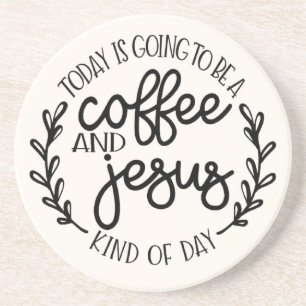 Hoy va a ser un Posavasos de Arenisca de Café