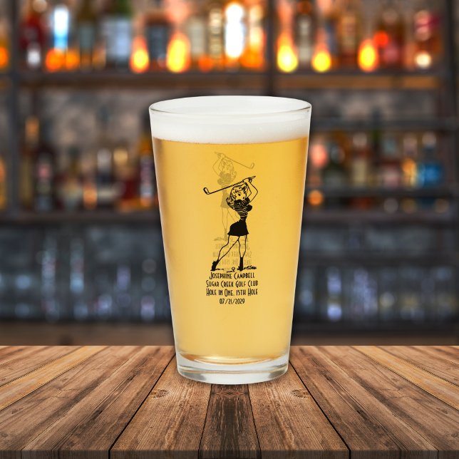 Hoyo en un regalo Chica de estilo retro personaliz (Subido por el creador)