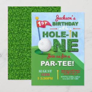Hoyo en una invitación por primer cumpleaños