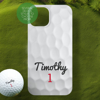 Hoyos de Bola de Golf con Nombre en Negro Número R