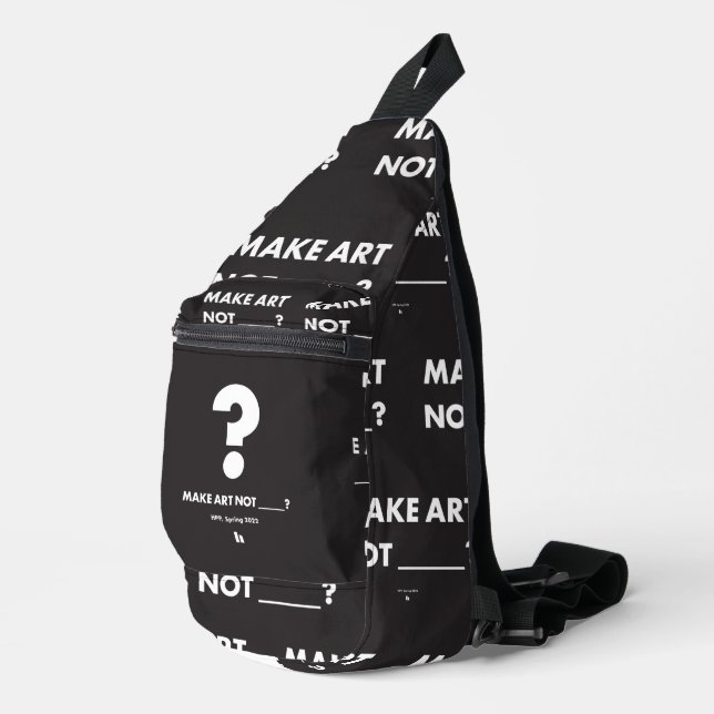 ¿HPP HACE ARTE NO _____? Bolsa de Crossbody (Esquina derecha)