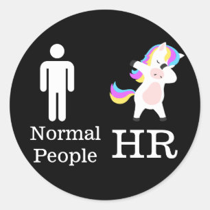 HR 🦄 Dabbing Unicorn PEGATINA