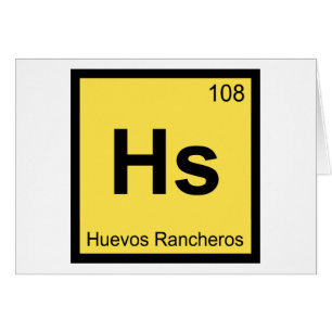 Hs - Huevos Rancheros Tabla Periódica de Química