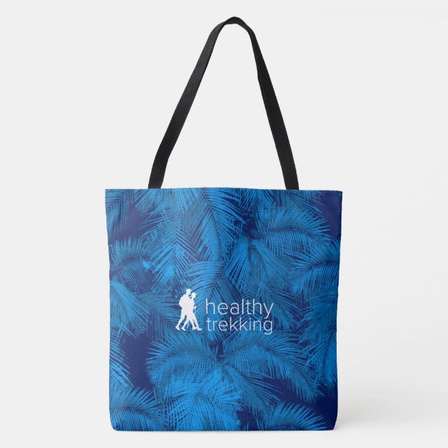 HT Bolsa de playa Hawaii Blue Palms (Anverso)
