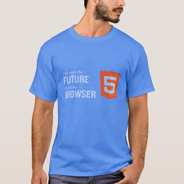 Html5 la camiseta futura 03 del navegador (Anverso)