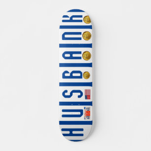 HU$BANK OFFICAL 7 3/4" cubierta para skateboard