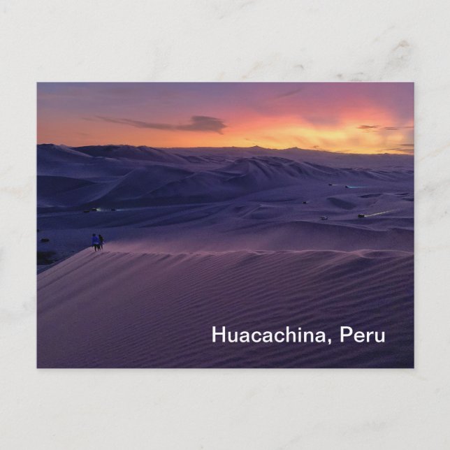 Huacachina, postal peruana (Anverso)