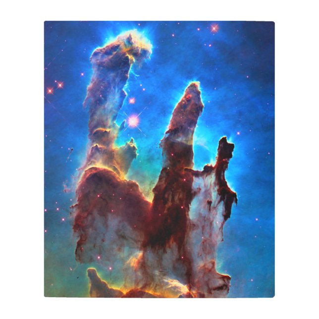 Hubble Eagle Nebulosa Impresión Metalizado (Anverso)