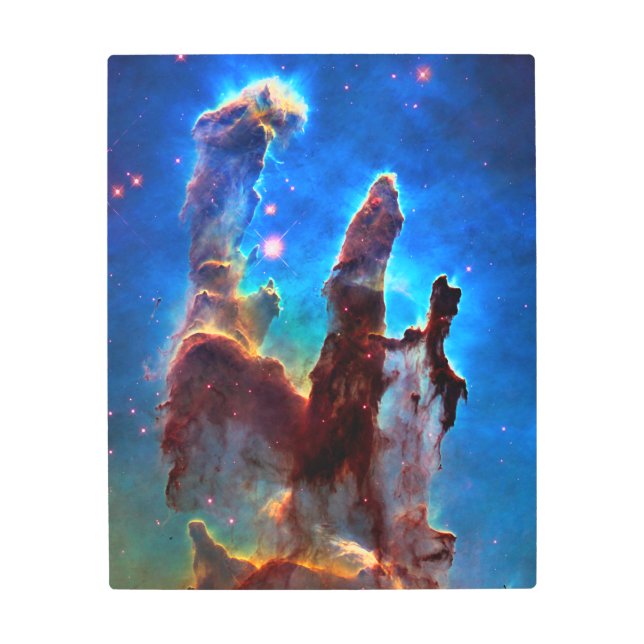 Hubble Eagle Nebulosa Impresión Metalizado (Anverso)