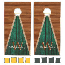 Hue de Madera Verde Esmeralda Rustica Presupuestar