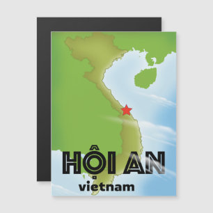 Huelga de arte de un afiche de viaje de Hoi An Vie