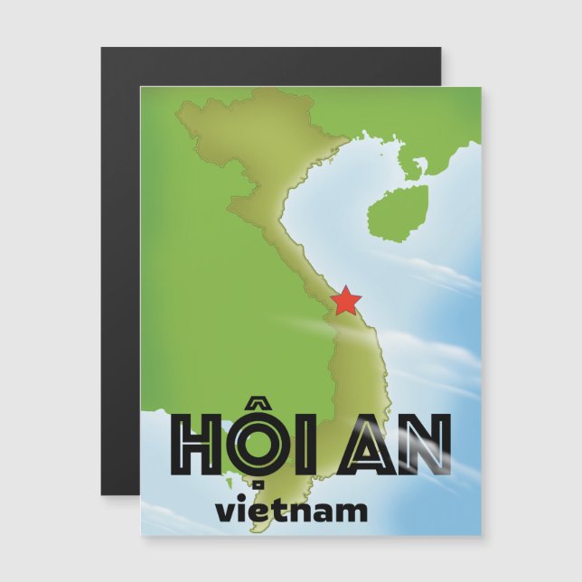 Huelga de arte de un afiche de viaje de Hoi An Vie (Anverso/Reverso)