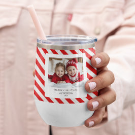 "Huelga roja con foto Feliz Navidad y nombre