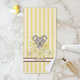 Huella Amarilla personalizada Cute Baby Koala Kids