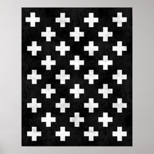 Huella de arte cruzado de Suiza Impresión minimali