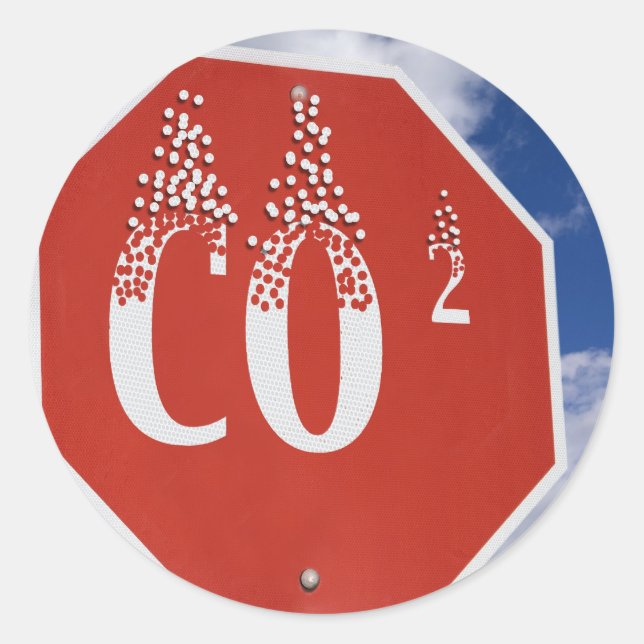 Huella de carbono de los pegatinas (Anverso)