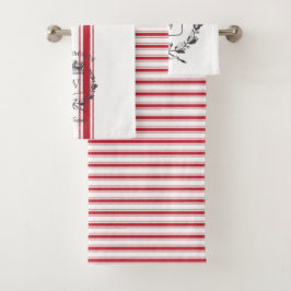 Huella de grano rojo paro de familia vintage