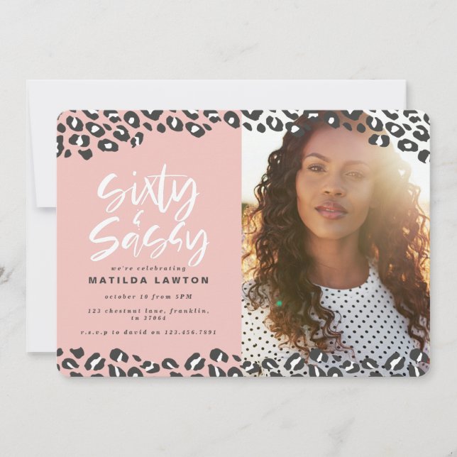 Huella de leopardo sesenta y una foto de cumpleaño (Anverso)