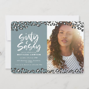 Huella de leopardo sesenta y una foto de cumpleaño