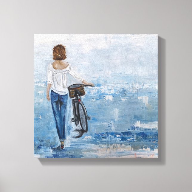 Huella de lienzo de aceite original sobre lienzo (Anverso)