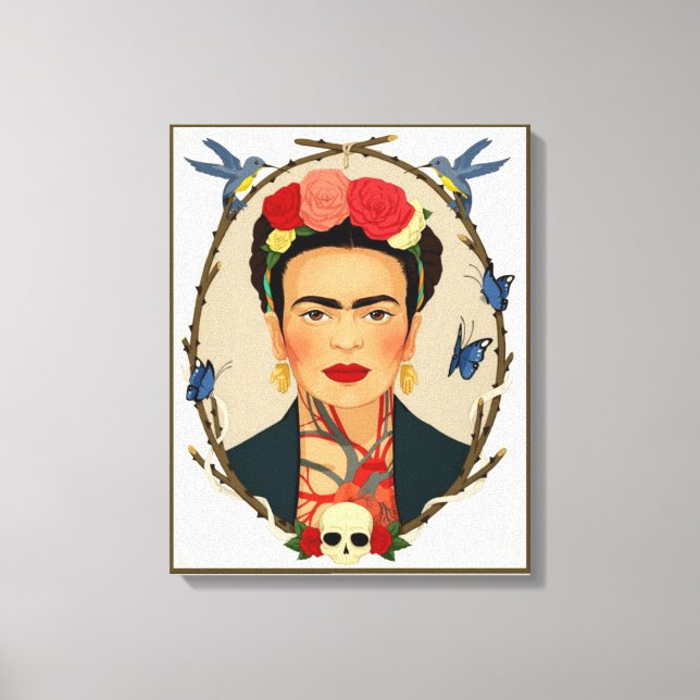 huella de lienzo de frida kahlo (Anverso)