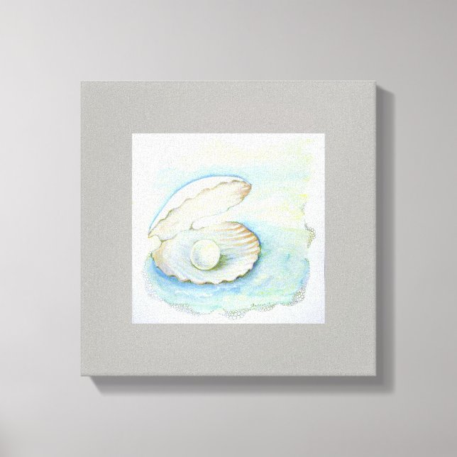 huella de lienzo "Seashell Pearl" (Anverso)