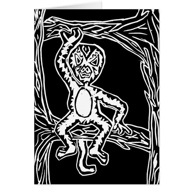 huella de madera de mono (Frente)