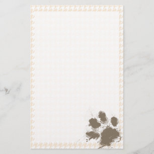 Huella de papel divertida; vieja cabina blanca