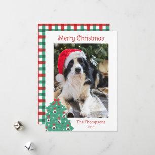 Huella de Pata y Lazos de Navidad Feliz Navidad