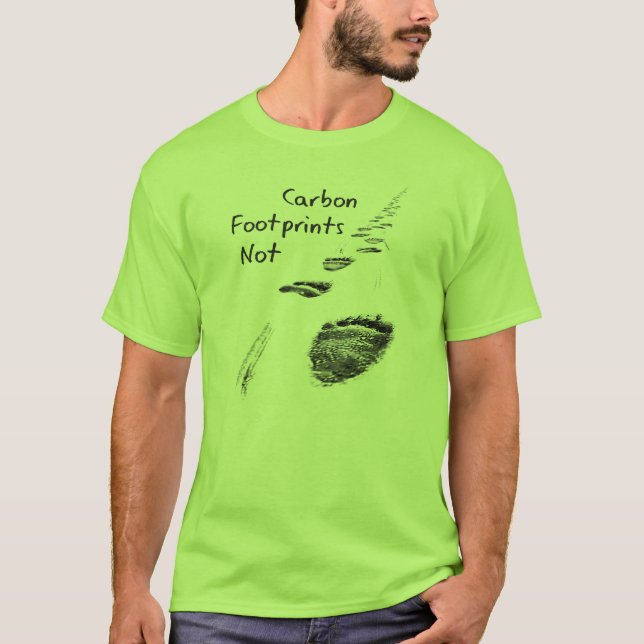 Huella del carbono del oso polar de la camiseta (Anverso)