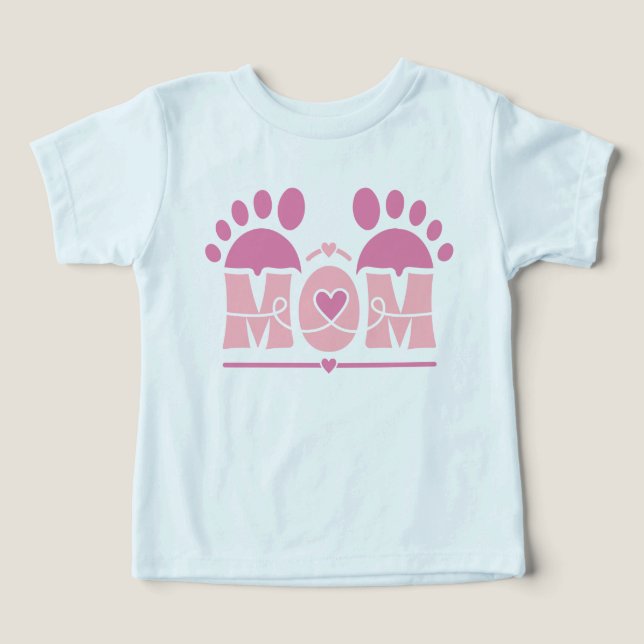 Huella del corazón de mamá (Diseño delantero )