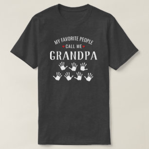 Huella electrónica de la camiseta para el abuelo o