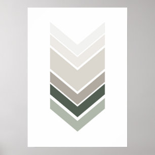 Huella gris abstracta. Arte mural geométrico moder