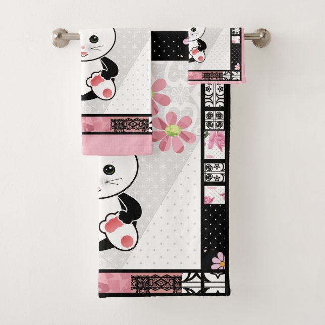 Huella infantil de ilustracion gatito (In situ)