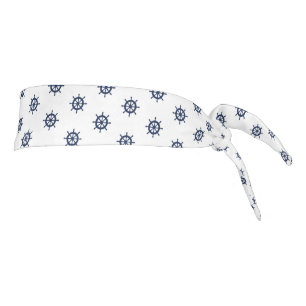 Huella náutica azul y blanca del buque