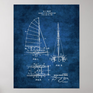 Huella Nautical Wall Decoración Nursery Sailboat 