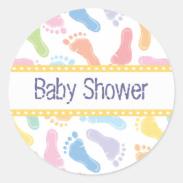 Huellas de Bebé - Calcomanía para Baby Shower